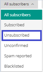 Unsubscribed